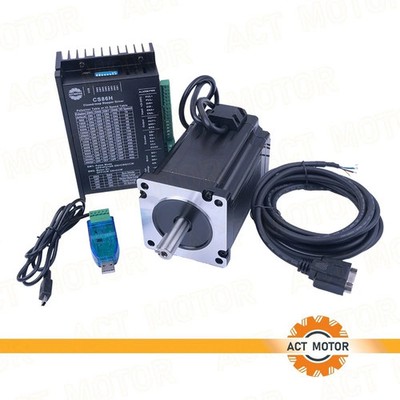 1Axis Nema34 Servo Encoder 34SSM1460 142mm 9Nm Closed Loop Motor&CS86H ACT MOTOR