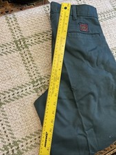 Duxbak Vintage Hunting Slacks Men 32x30 Pleated Hunter Green Made In USA