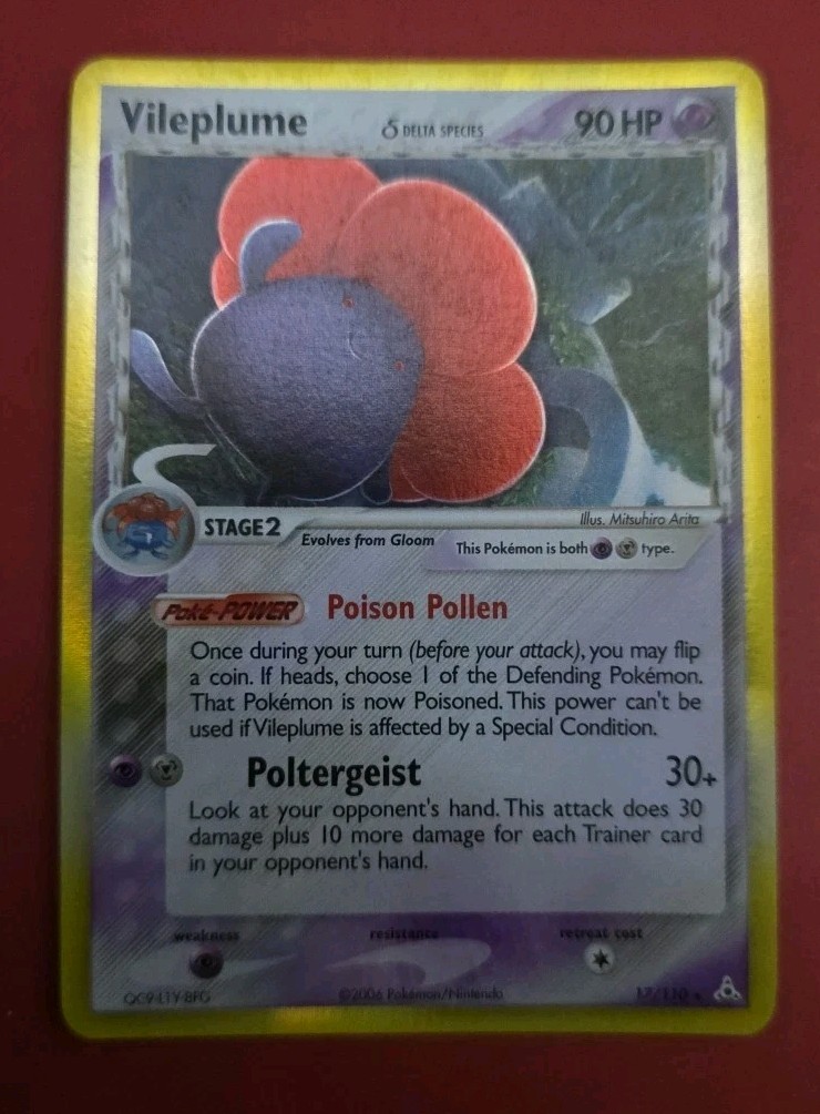 Vileplume (Delta Species) 17/110 Holon Phantoms Holo Rare Near Mint