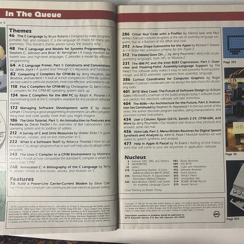 Byte Magazine August 1983 Vol 8 No. 8 The C Language  - Image 2 of 3
