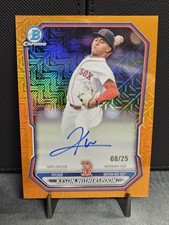 2026 Bowman - /25 Kyson Witherspoon On Card AUTO Orange Mojo #BMA-KW Red Sox