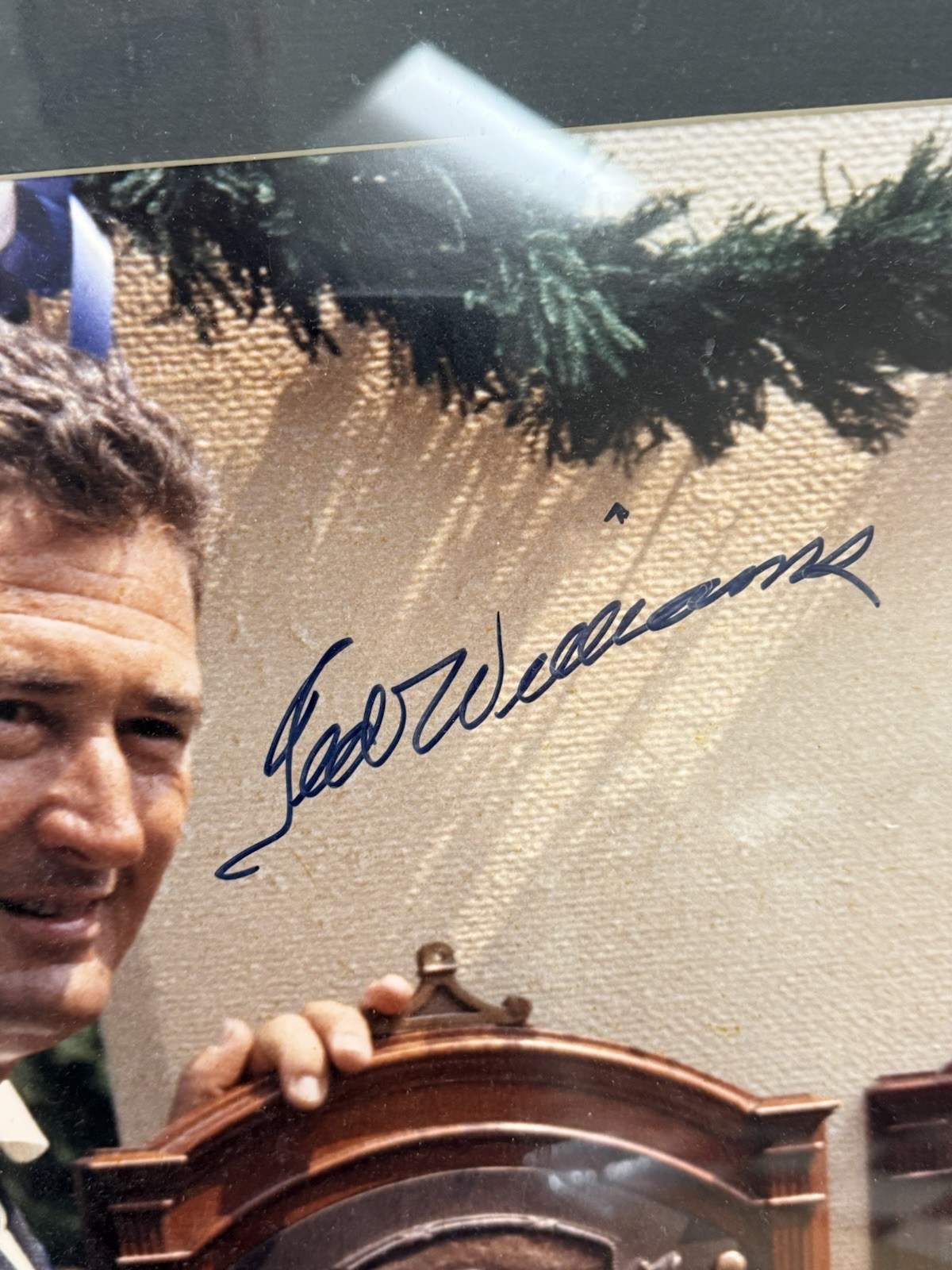 Ted Williams HOF Picture Autograph PSA/Williams Family Hologram Authentic  view 2