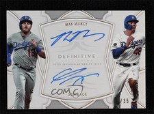 2020 Topps Definitive Collection Dual 9/35 Gavin Lux Max Muncy #DAC-ML Auto uk2