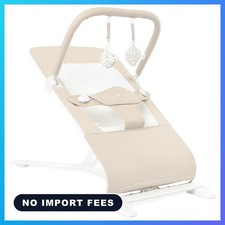 Alpine Deluxe Portable Bouncer, Infant, 0-6 Months, 100 GOTS Certified Cotton F