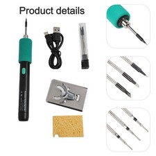 Akku Lötkolben Set 8 Sekunden Heizung USB C Laden mit mehreren Spitzen