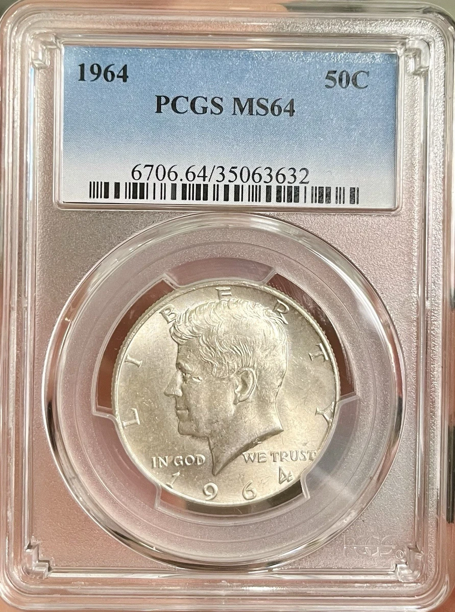 MS 64 Graded 1964 Kennedy US Half Dollars (1964-Now) for sale | eBay