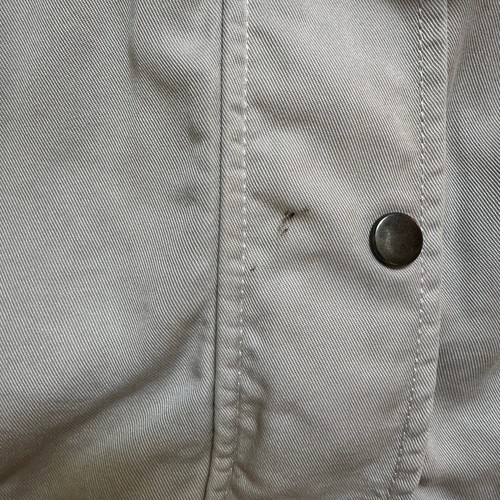 LOFT cream long sleeve full zip snap utility jacket SIZE M - Picture 6 of 7