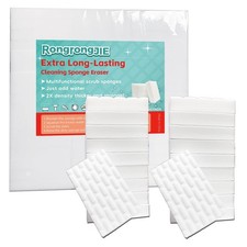 Sponge Eraser, 51 Pack Melamine Sponge Foam Pads in Bulk, 2X Density, Long La...