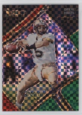 2023 Select Draft Picks Red & Green Squares Prizm 9/25 Drew Brees #189 HOF 1qr7