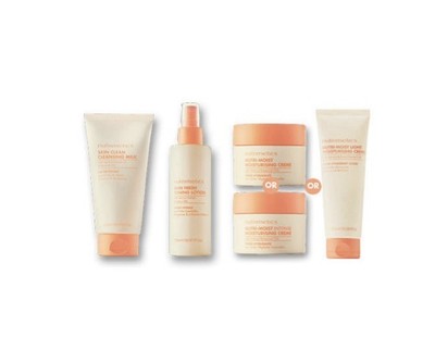 3 Items Nutri-moist Moisturising Crème Cleansing Milk Toning Lotion Light Basics
