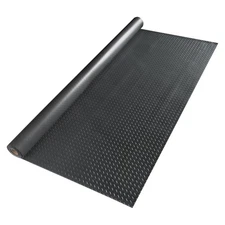 Garage Floor Mat Diamond Protect Cover Trailer PVC 2.5mm Thick 4.6x20 Ft
