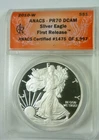 2010 W PROOF American Silver Eagle ANACS PF70 First Release