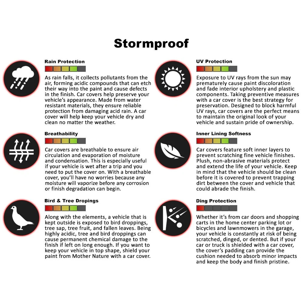 For Nissan Pathfinder 00-04 Stormproof Gray Custom Car Cover w Black Sides