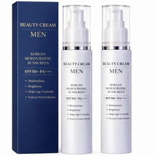 Men Sunscreen SPF 50 PA++++ | Brightening & Moisturizing Skin ( 50g, Pack of 2 )