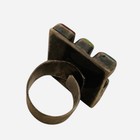 Vintage geometric Square mosaic,inlay  Navajo high set  Ring 825 Made In Mexico — photo 4