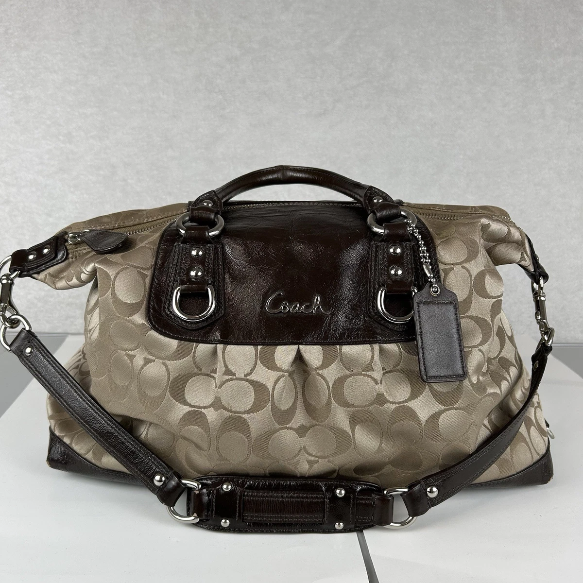 Coach Ashley Satin Exterior Large Bags & Handbags for Women for