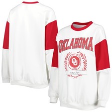 Women's Gameday Couture White Oklahoma Sooners It's A Vibe Dolman Pullover