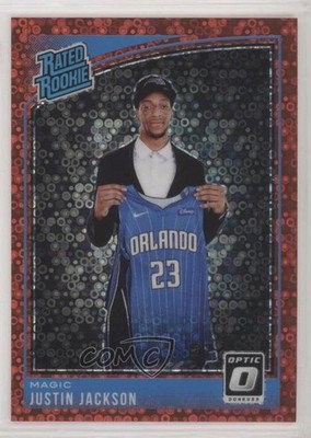 2018 Donruss Optic Rated Fast Break Red Prizm 66/85 Justin Jackson Rookie RC 5l1