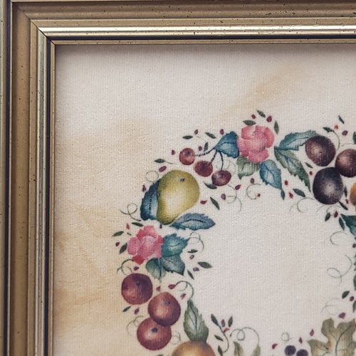 Dos pinturas de teoremas pintadas a mano por Maura Campbell Hingham MA 7x7 enmarcadas en excelente estado - Imagen 11 de 18