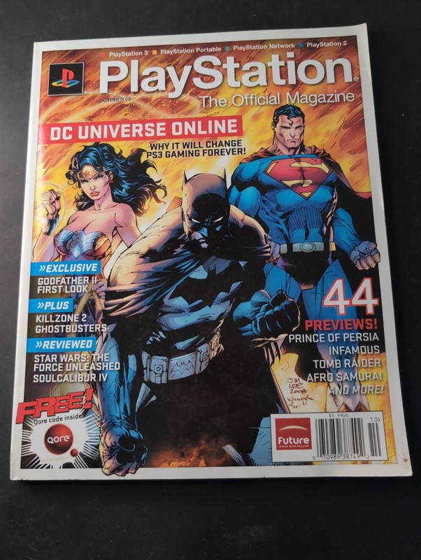 The Official Playstation Magazine October 2008 Issue 11 DC Universe Online Cover