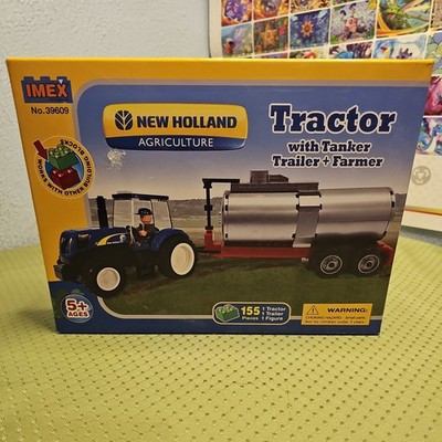 Imex Building Blocks No. 39609 Case IH Tractor with tanker trailer + Farmer