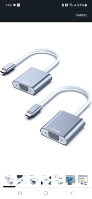BENFEI 2 Pack USB C to VGA Adapter, Thunderbolt 3/4 to VGA Adapter Compatible...