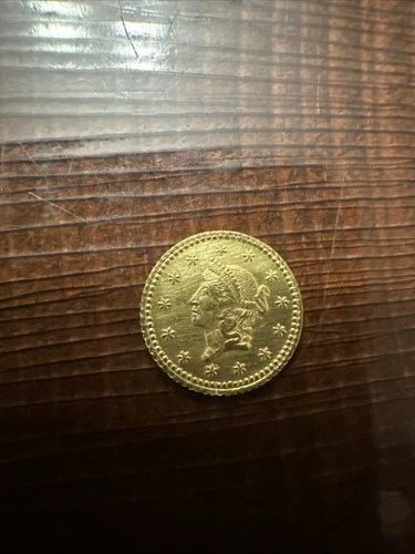 1853 USA Liberty Head Gold Dollar Coin