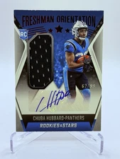 Chuba Hubbard /99 AUTO 2021 Rookies & Stars - Freshman Orientation Relics #FO-CH