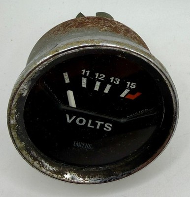 SMITHS Vintage Classic Car Volts Gauge 52mm Chrome Bezel Triumph MG