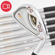 MINT TaylorMade r7 XR Irons Set 5-6-7-8-9-P-A PW AW GS75 S200 S RH Golf Clubs