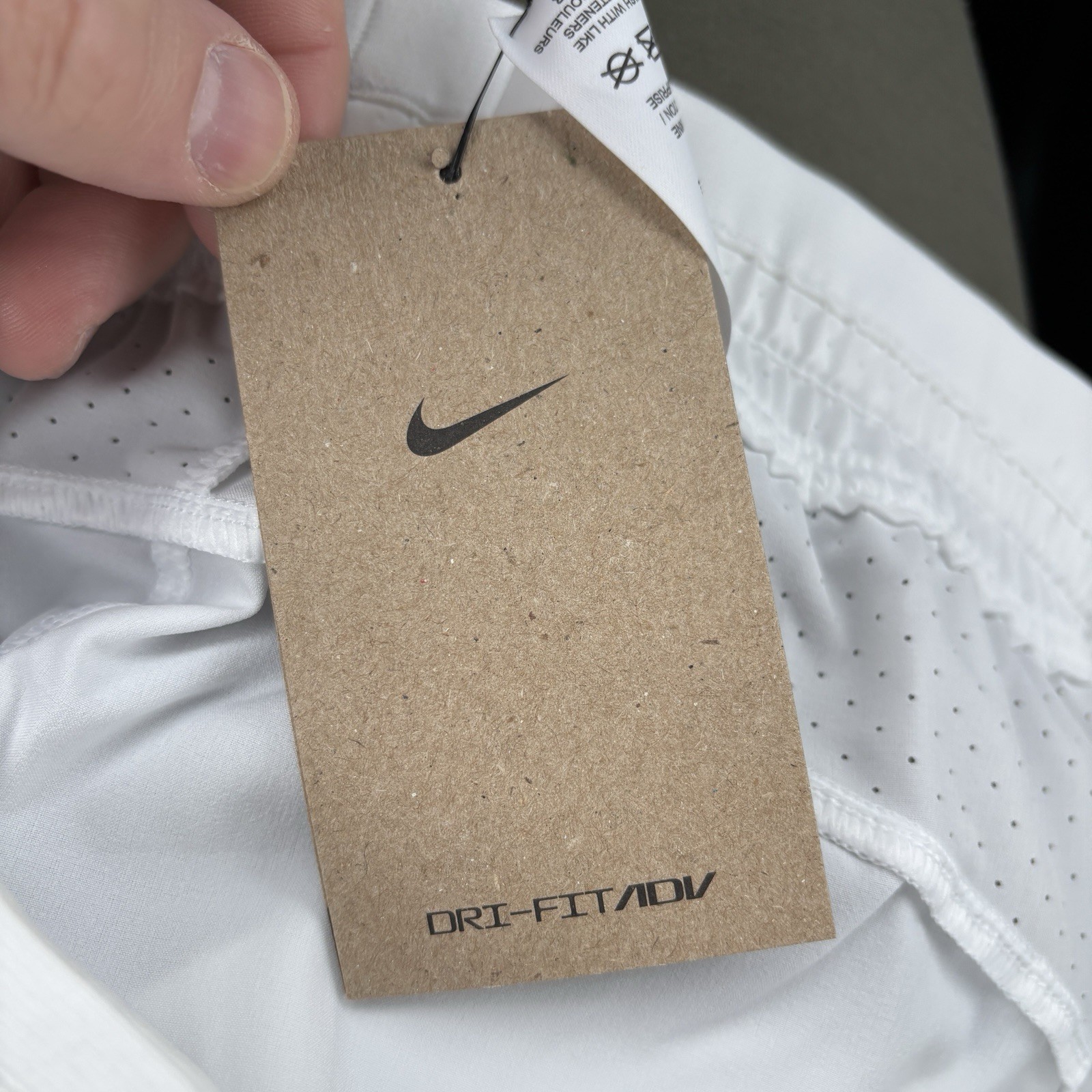 Nike Court ADV Rafa Nadal 7” Tennis Shorts White Blue DV2881-102, Mens Medium thumbnail 4