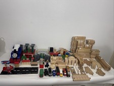 Thomas, Brio, Mixed Wooden Railway 144 Pieces Lot Trains, Accessories, Figures