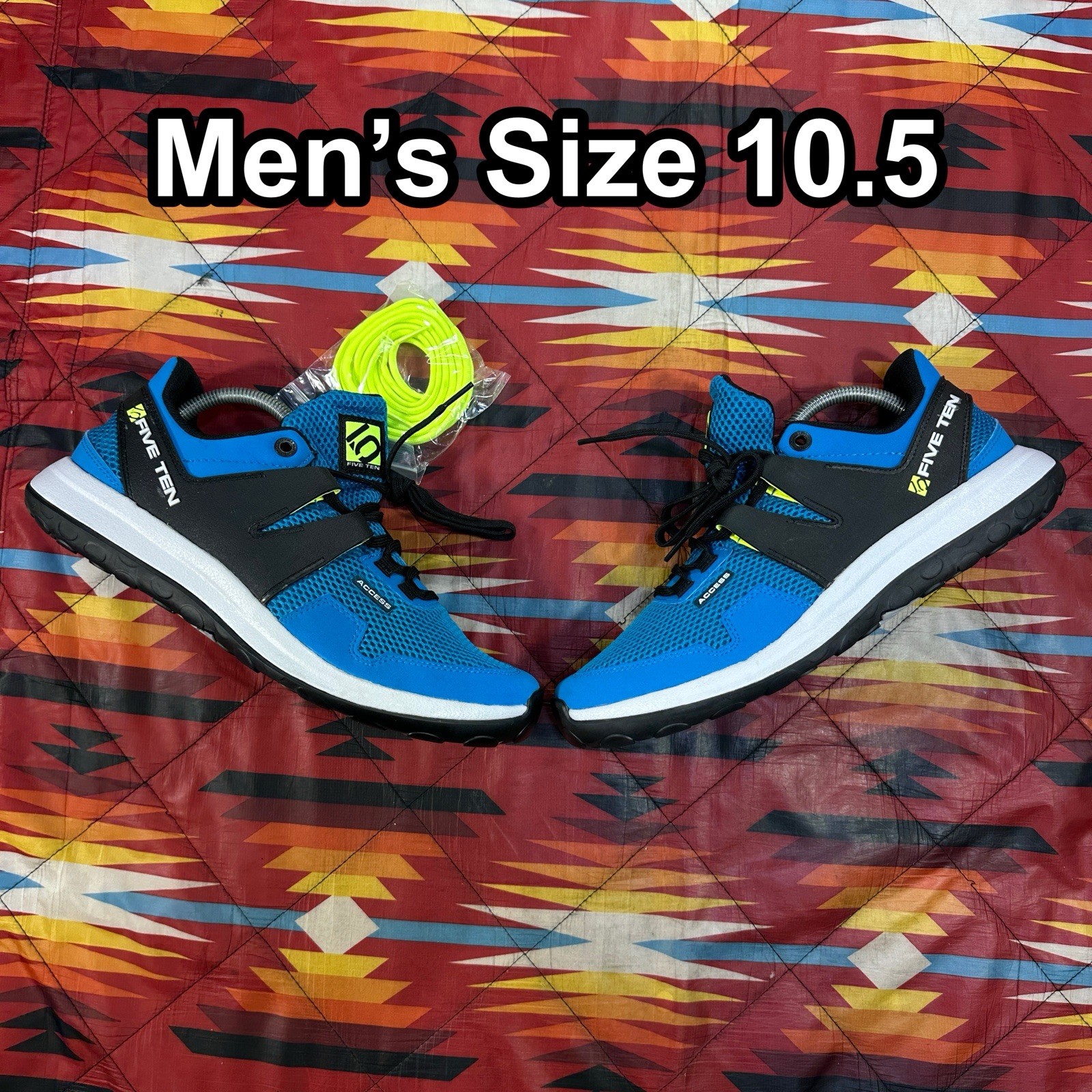 Five Ten Access Mountain Bike Hiking Shoes Blue Men&rsquo;s Size 10.5