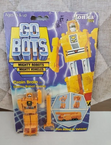 Crain Brain Crane Mighty Robots 1984 Tonka Gobots Vintage Figure NEW SEALED