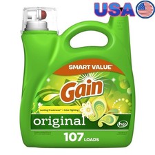 Liquid Laundry Detergent Original Scent 154oz 107 Loads Odor Eliminating HE New 0.17 per gallon