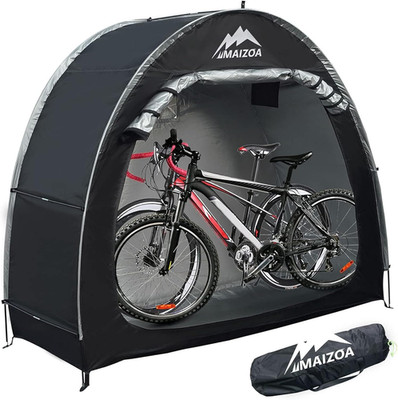 Outdoor Bike Storage Tent Waterproof Shed for 2 3 Bikes, 210D Oxford Fabric
