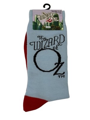Wizard of Oz Crew Socks Ruby Slippers Adult Unisex Shoe Size 6.5-12 New