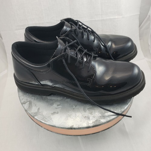 Bates Uniform Arbeitsschuh Herren Oxford Hochglanz Leder Schwarz Gr.9 Modl E22141 - Bild 2 von 11