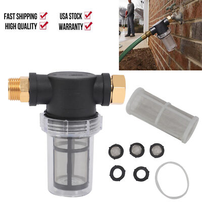 #ad #ad Garden Hose Filter for Pressure Washer Inlet Water Inline Sediment Filter Whole $8.43