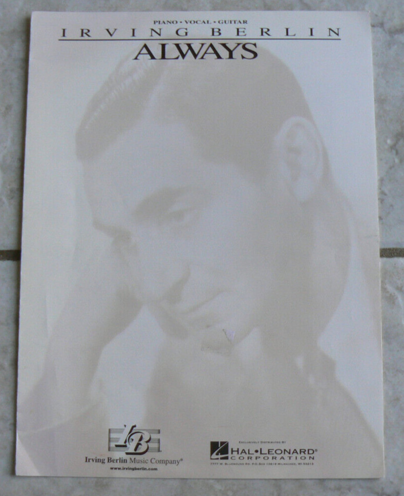 Irving Berlin ALWAYS sheet music, Piano-Vocal-Guitar, Hal Leonard LN!