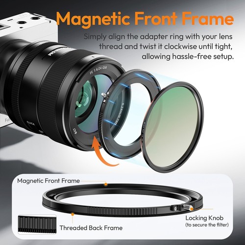 Ulanzi MF01 Magnetic 72mm Adapter Ring - Picture 32 of 36