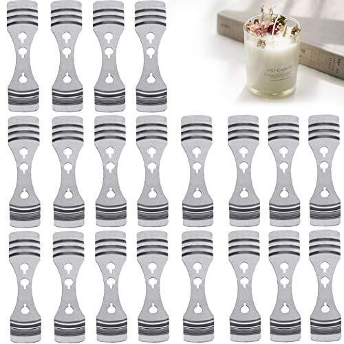 20 Pack Metal Candle Wick Holders Wick Centering Devices for Candle Making - Zdjęcie 1 z 7
