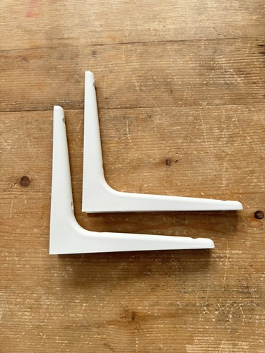 DUE staffe mensole da parete Ikea SIBBHULT bianco 7x7" plastica 104.177.34 NUOVE! - Foto 7 di 7