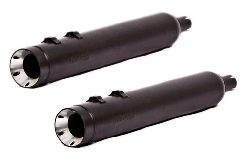 4 In Black Slip-on Mufflers Kerker / Supertrapp 147-78226 Harley Road King 10-16