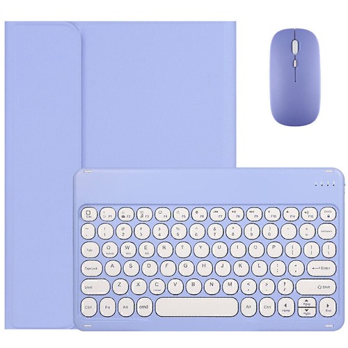 Round Keyboard Smart Case Cover For iPad 5/6/7/8/9/10th Gen Air 3 4 5 6 Pro 11 - Picture 36 of 61