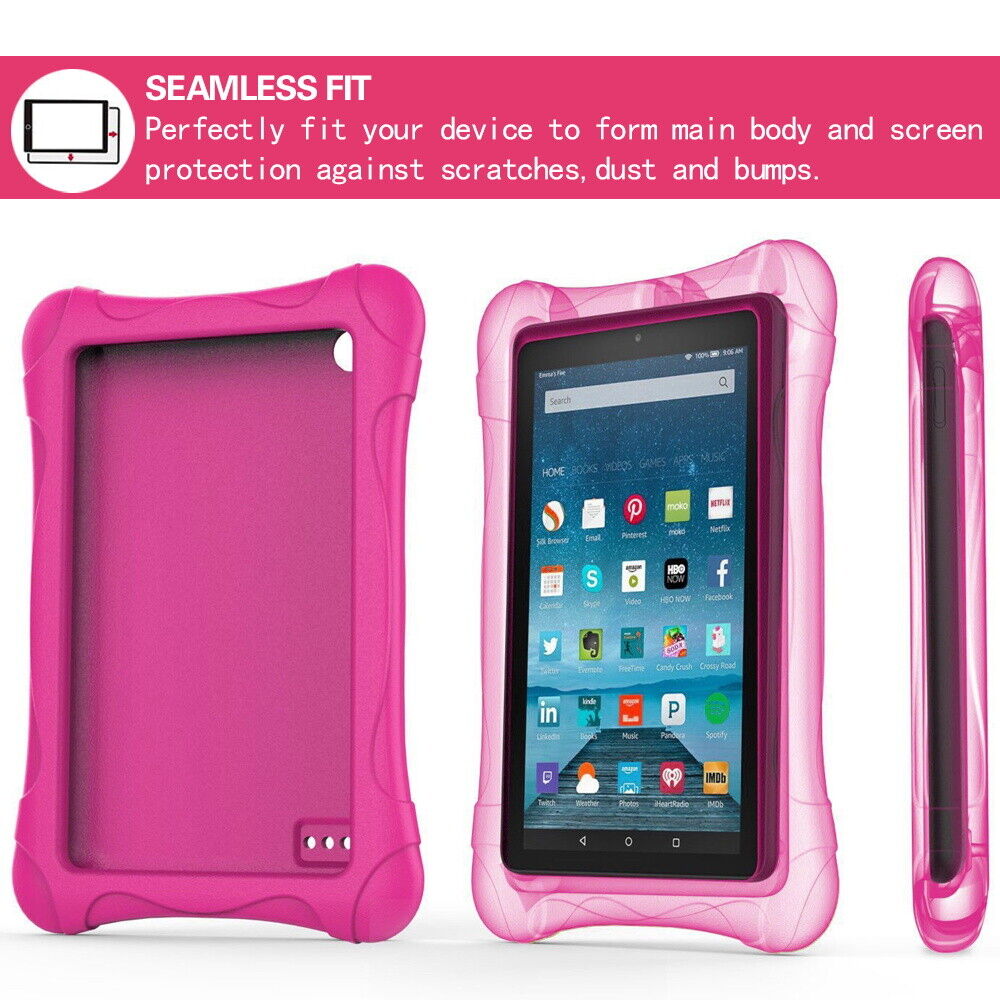 Image 5 - 7 inch Kids EVA Handle Case Cover Stand For Amazon Fire 7 Tablet 2017/2015/2019
