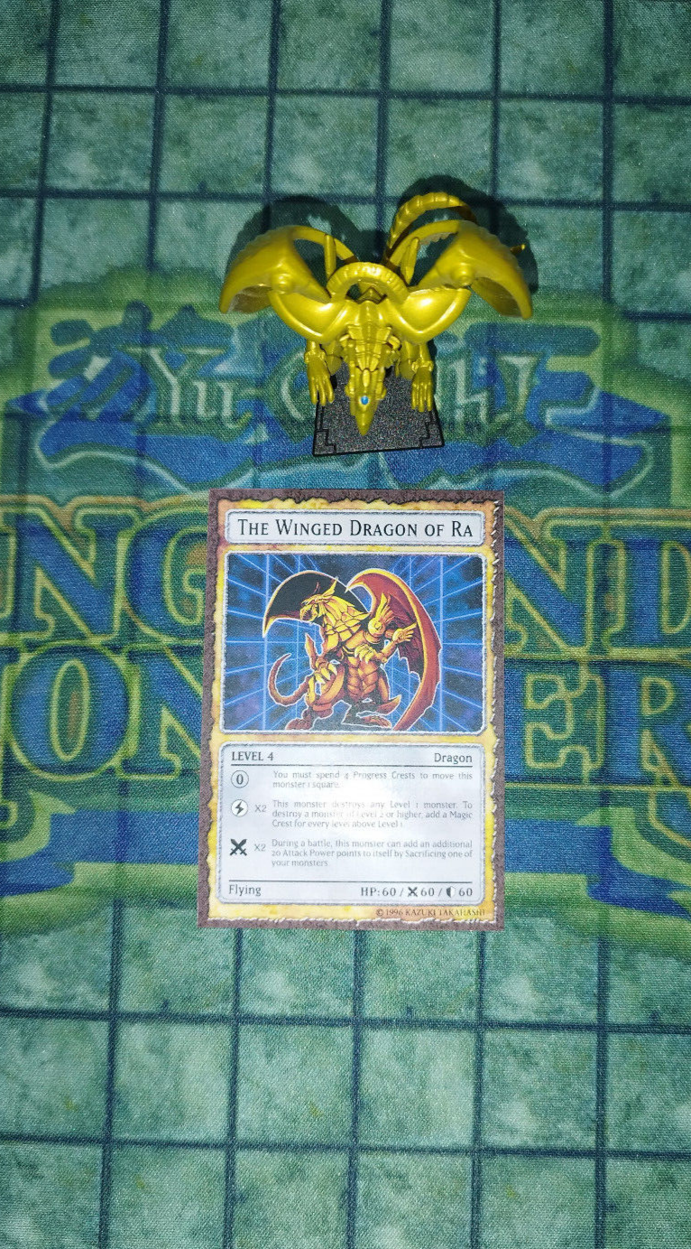 YuGiOh Winged Dragon of Ra DDM custom figure dice monster card