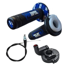 For Coleman CT200U Trail 200 Mini 196cc Bike Throttle Hand Grips Cable Kit Blue