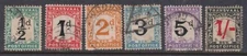 (F166-45) 1907 Transvaal part set of 6 stamps postage dues 1/2d to1/- AT (FE01)