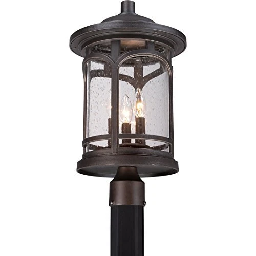 Quoizel MBH9011PN 3-Light Marblehead Outdoor Lantern in Palladian Bronze - Picture 8 of 9
